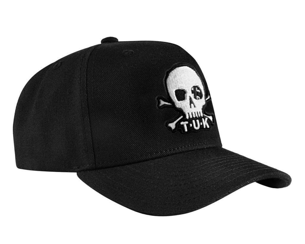 HT05 Black Skull Logo Hat HT05-OS - T.U.K. Shoes