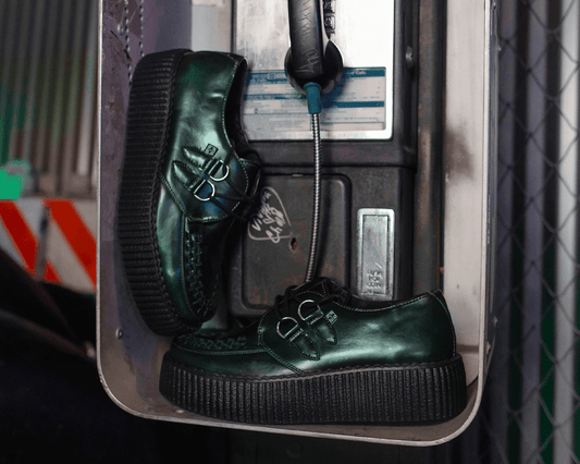 V3191 Green Rub-Off Mondo Creeper - T.U.K. Shoes