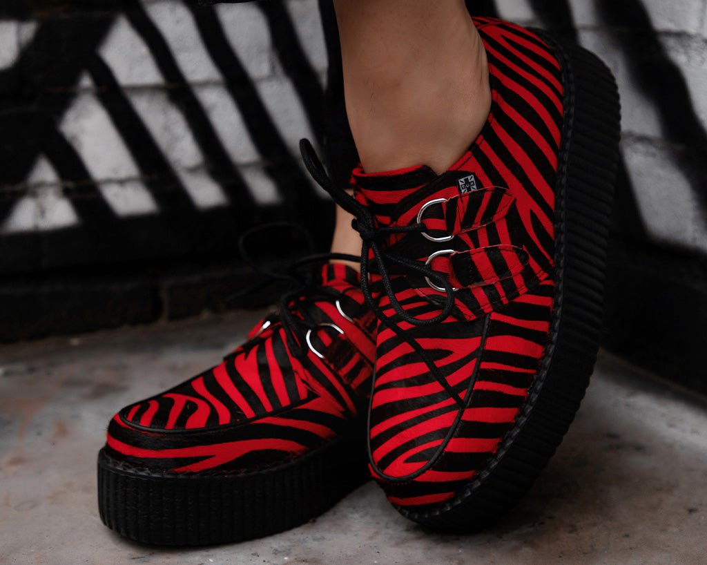 V3335 Red Zebra Viva Mondo Creeper - T.U.K. Shoes