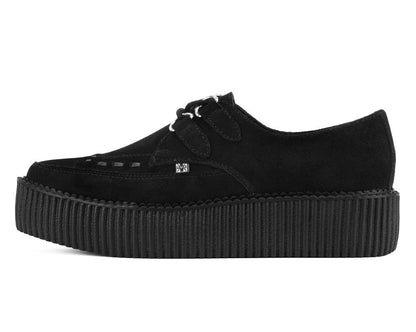 Black Suede Mondo Pointed Creeper - T.U.K. Shoes
