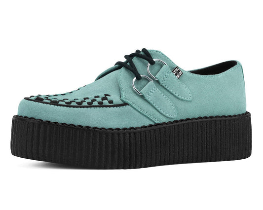 V3466 Pale Blue Suede Viva Mondo Creeper - T.U.K. Shoes