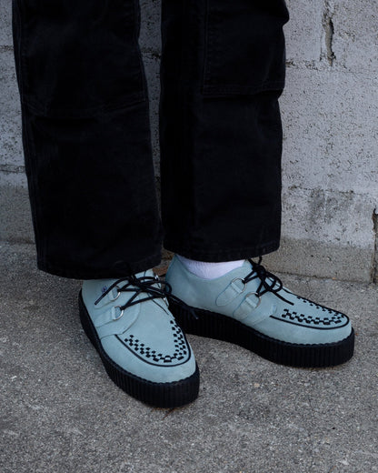 V3466 Pale Blue Suede Viva Mondo Creeper - T.U.K. Shoes