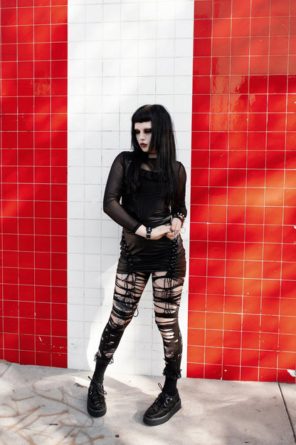 G3455 Black Cow Hair Vintage Creeper - T.U.K. Shoes