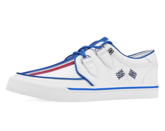 A3480 White TUKSkin Racing Creeper Sneaker - T.U.K. Shoes