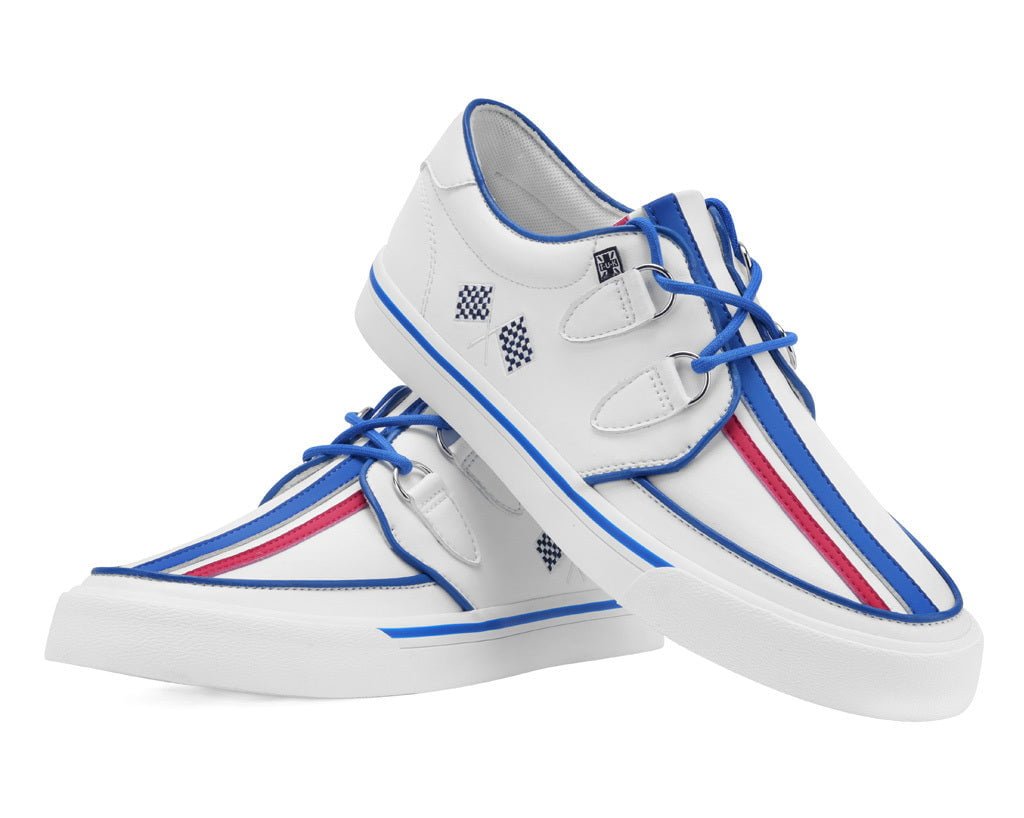 A3480 White TUKSkin Racing Creeper Sneaker - T.U.K. Shoes