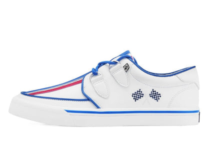 A3480 White TUKSkin Racing Creeper Sneaker - T.U.K. Shoes