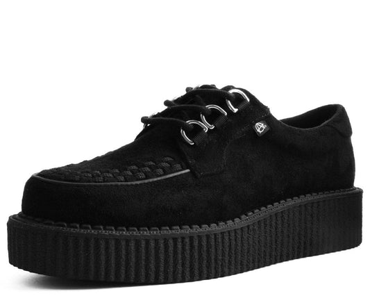 T2262 Black Faux Suede Anarchic Creeper - T.U.K. Shoes