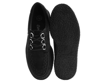 T2262 Black Faux Suede Anarchic Creeper - T.U.K. Shoes