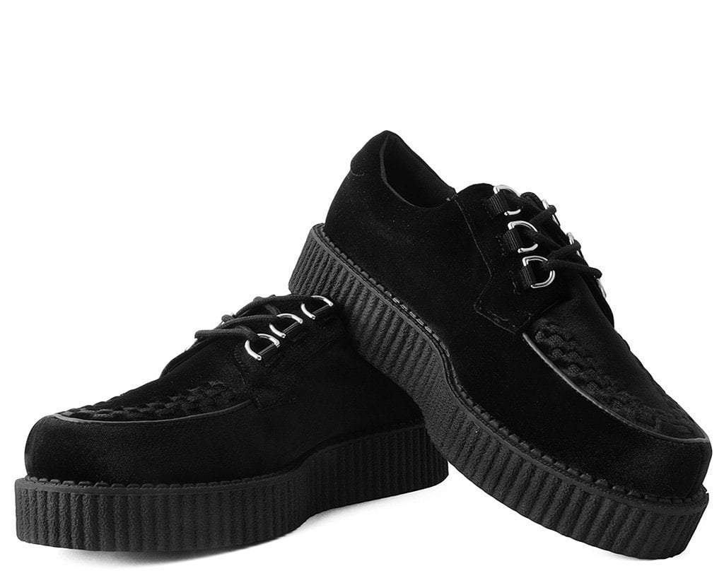 T2280 Black Velvet Anarchic Creeper - T.U.K. Shoes