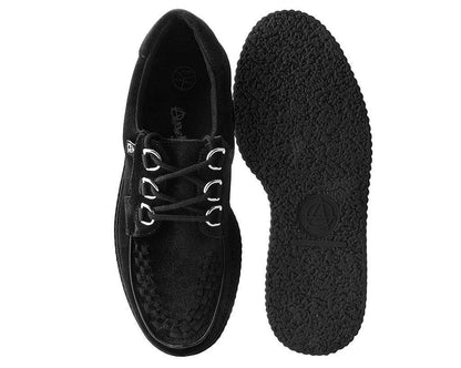 T2280 Black Velvet Anarchic Creeper - T.U.K. Shoes