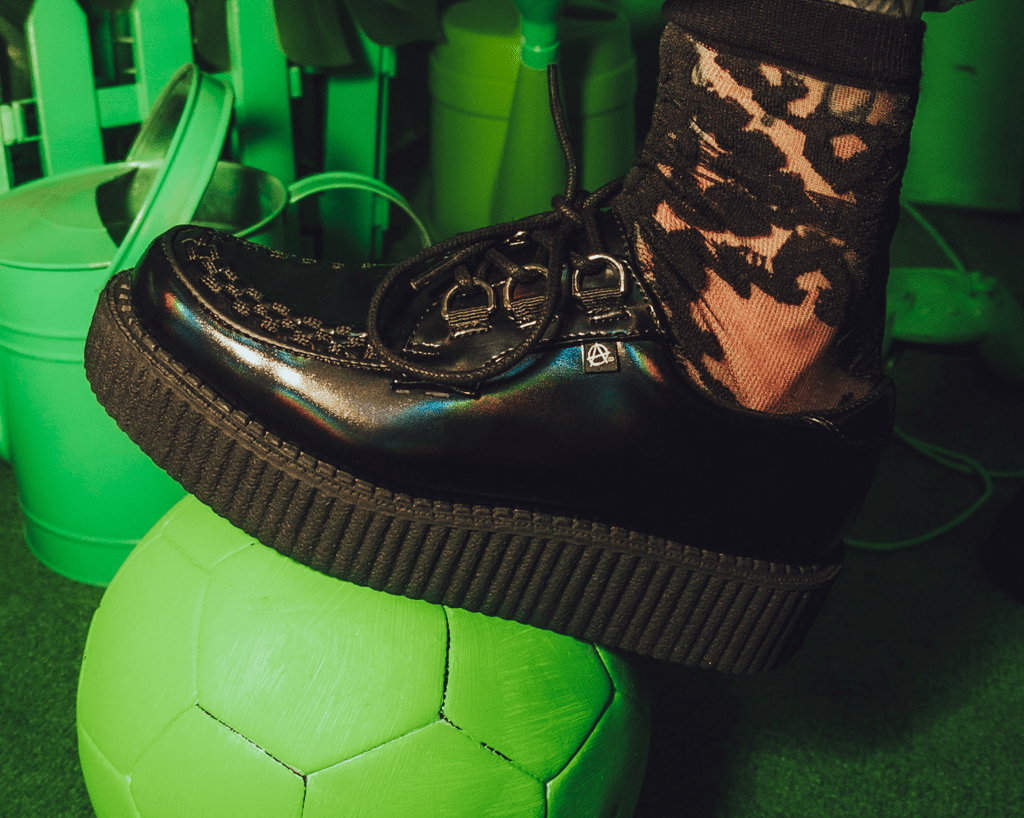 T2321 Black Oil Haze Anarchic Creeper - T.U.K. Shoes