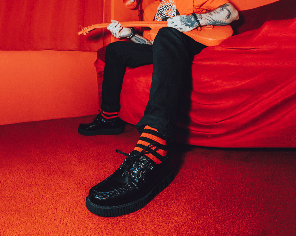 T2321 Black Oil Haze Anarchic Creeper - T.U.K. Shoes