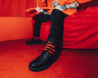 T2321 Black Oil Haze Anarchic Creeper - T.U.K. Shoes