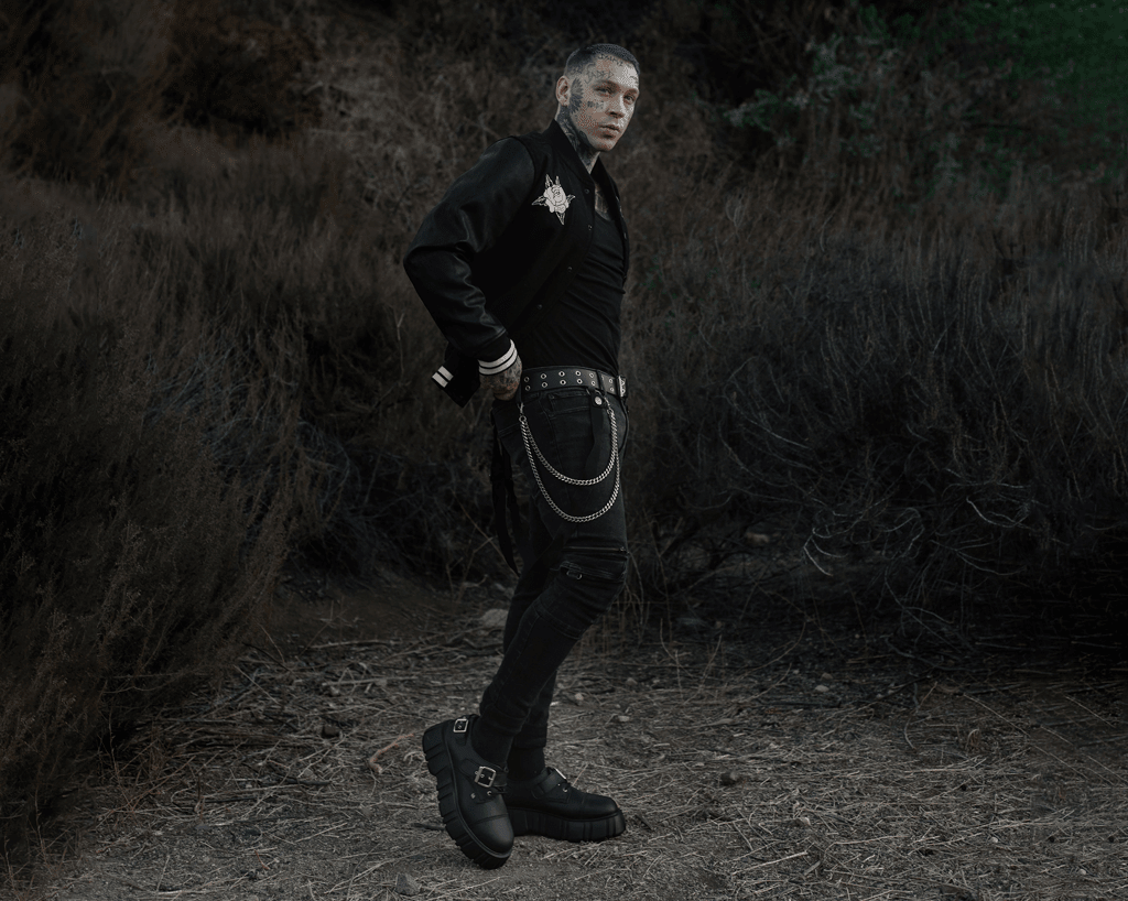 T2324 Black TUKskin™ 2-Buckle Anarchic Airship Gibson - T.U.K. Shoes