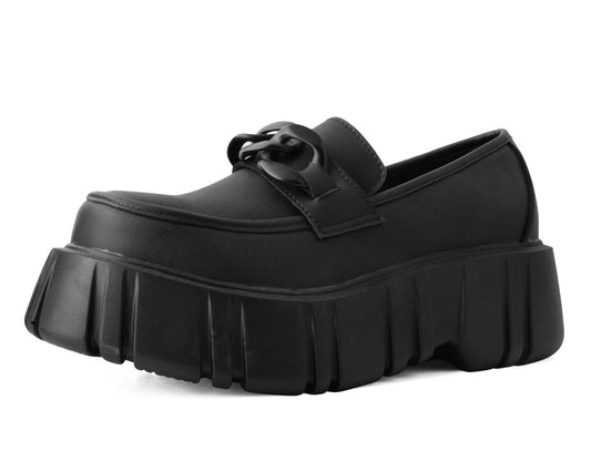 T2333 Black TUKskin™ Anarchic Airship Chain Loafer - T.U.K. Shoes