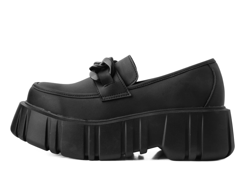 T2333 Black TUKskin™ Anarchic Airship Chain Loafer - T.U.K. Shoes