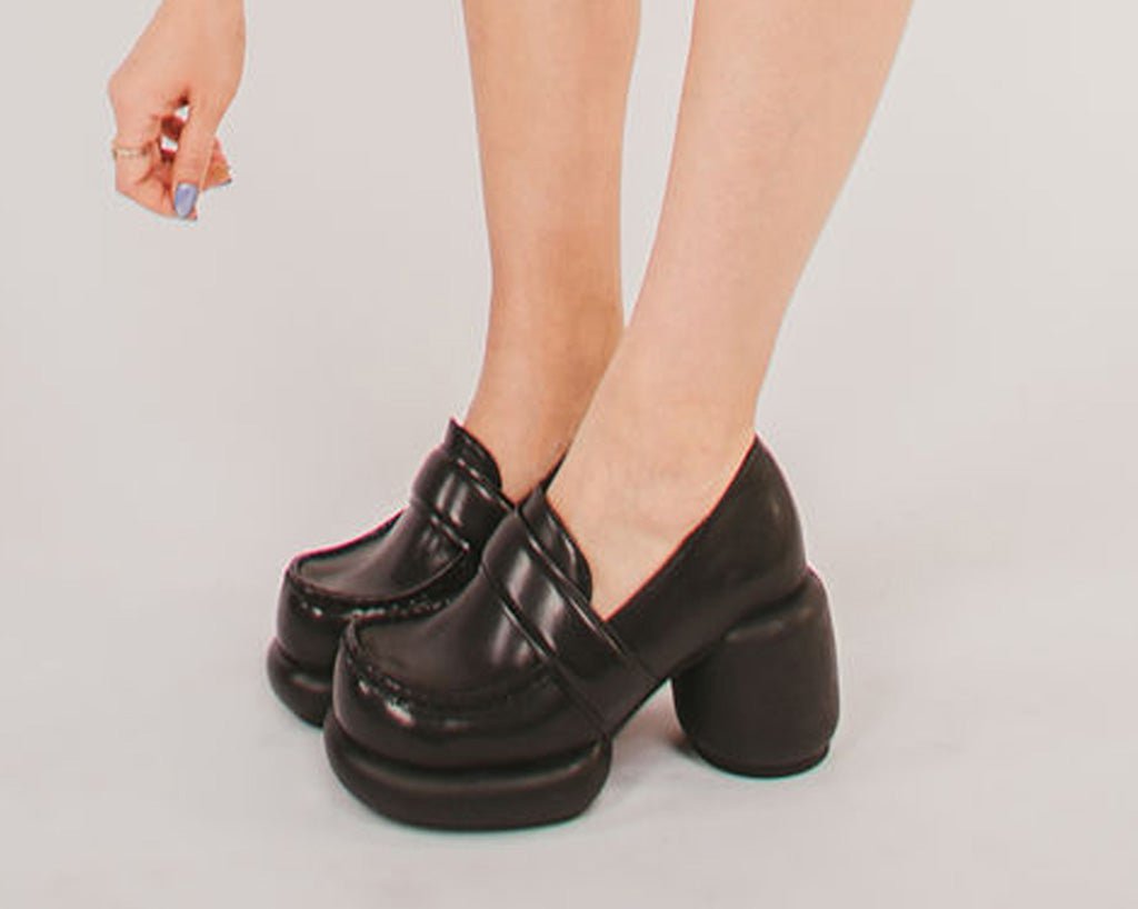 T2316L Black Bubble II Anarchic Loafer - T.U.K. Shoes