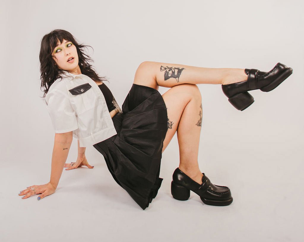 T2316L Black Bubble II Anarchic Loafer - T.U.K. Shoes
