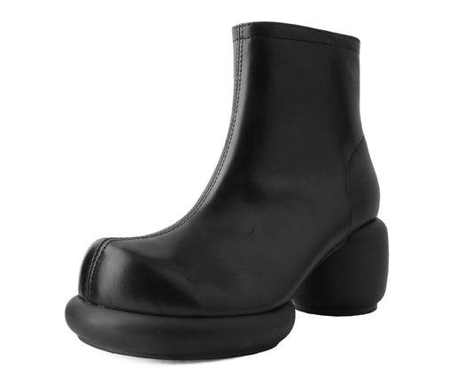 T2317L Black Burnished Bubble II Anarchic Zip Boot - T.U.K. Shoes