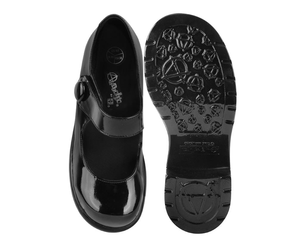 A3218L Black Liquid Bubble Mary Jane Platform - T.U.K. Shoes