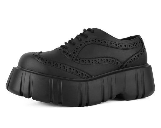 T2337 Black TUKskin™ Anarchic Airship Brogue - T.U.K. Shoes