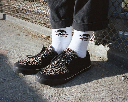 A9181 Black & Leopard Vegan Sneaker - T.U.K. Shoes