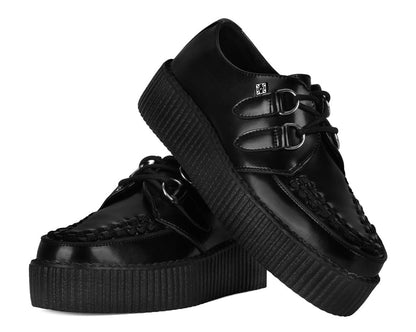 V6802 Black Leather Viva Mondo Creeper - T.U.K. Shoes
