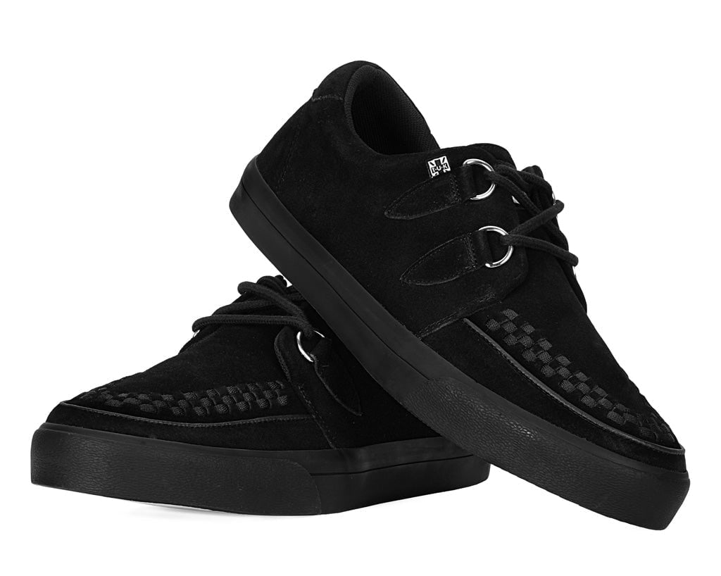 A9178 Black Suede D-Ring Sneaker - T.U.K. Shoes