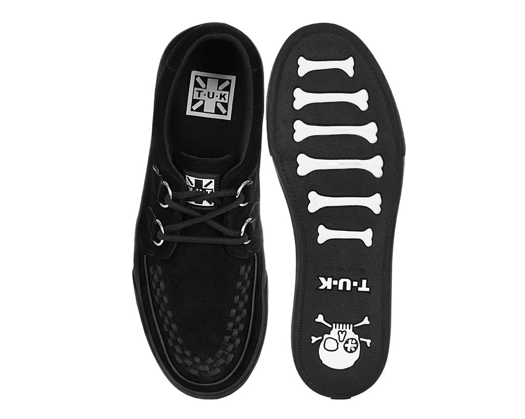A9178 Black Suede D-Ring Sneaker - T.U.K. Shoes