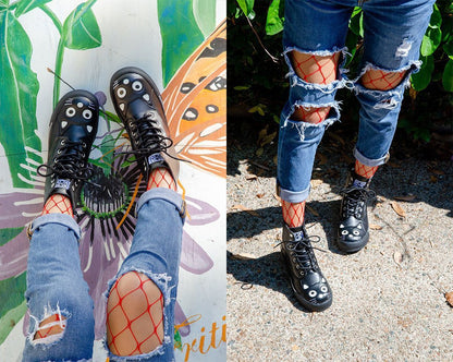 A6570L Black Kitty Sneaker Boot - T.U.K. Shoes