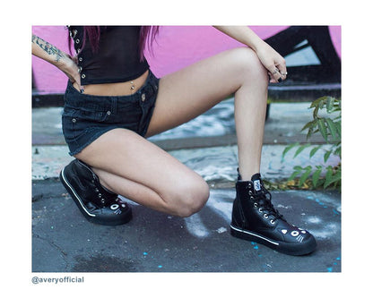 A6570L Black Kitty Sneaker Boot - T.U.K. Shoes