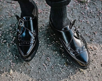A8520 Pointed Buckle Creepers - T.U.K. Shoes