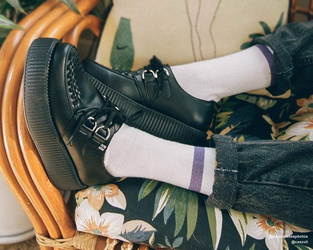 V9493 Black TUKskin™ Viva Mondo Creeper - T.U.K. Shoes