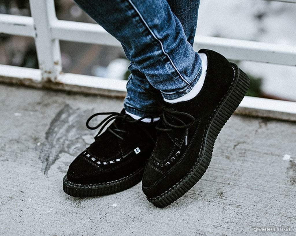 A8138 Suede Pointed Creepers - T.U.K. Shoes