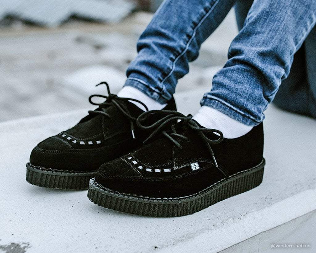 A8138 Suede Pointed Creepers - T.U.K. Shoes