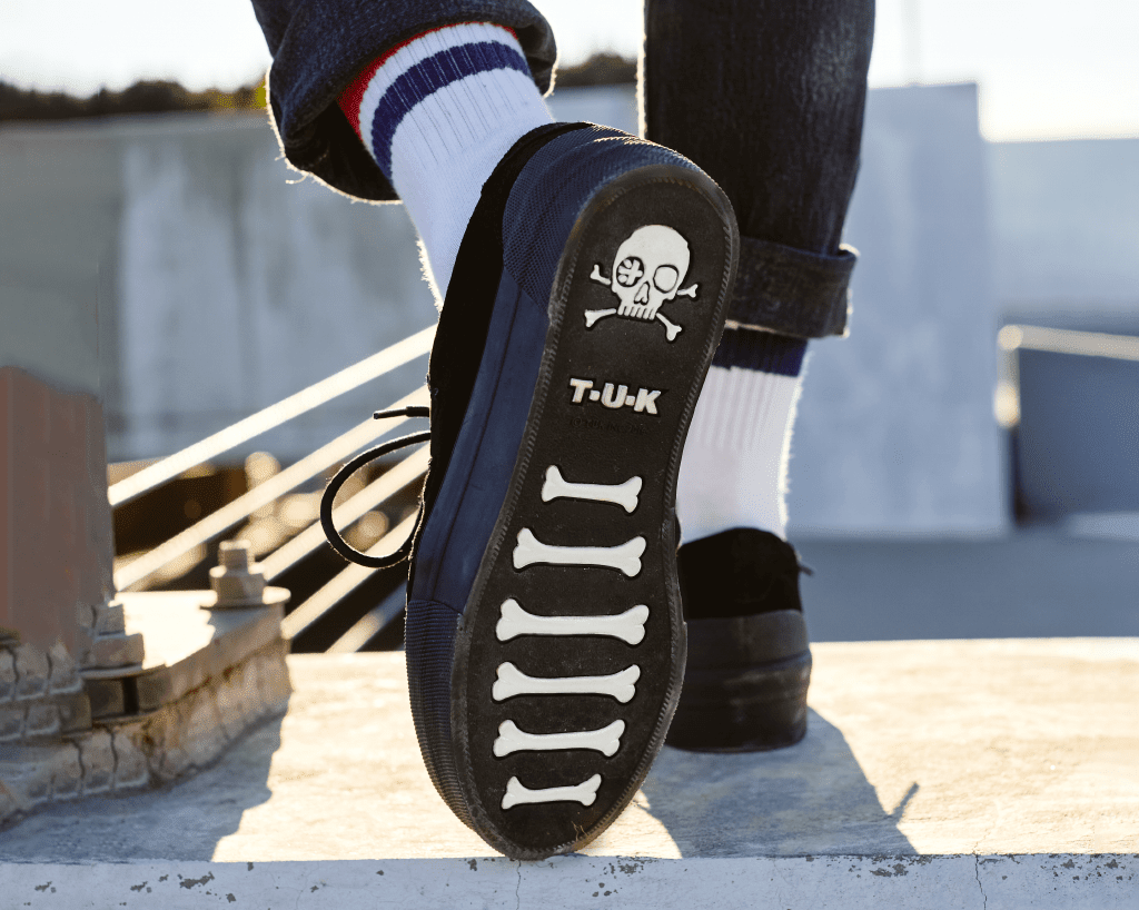 A3136 Black Suede Platform Creeper Sneaker - T.U.K. Shoes