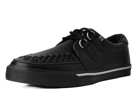 A9873 Black Leather D-Ring Sneaker - T.U.K. Shoes