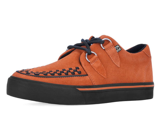 A9852 Burnt Orange Suede 2-Ring VLK Sneaker - T.U.K. Shoes
