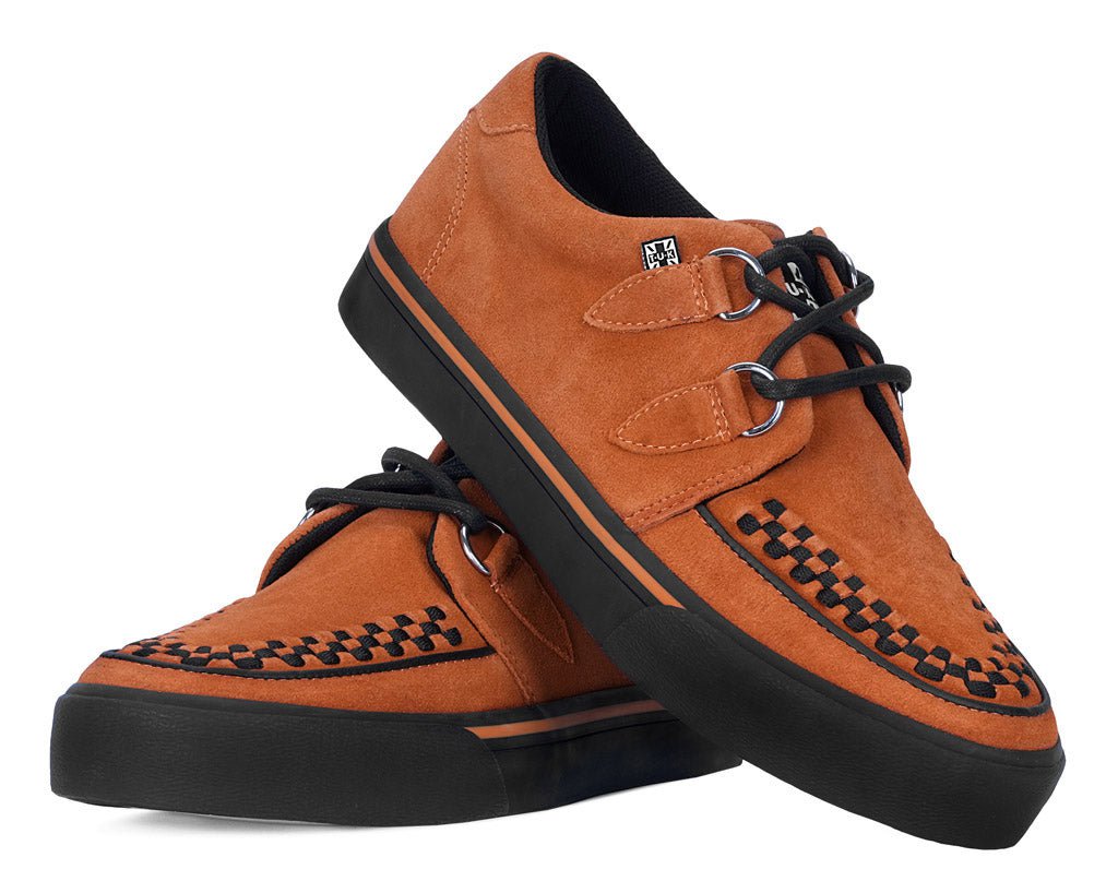 A9852 Burnt Orange Suede 2-Ring VLK Sneaker - T.U.K. Shoes