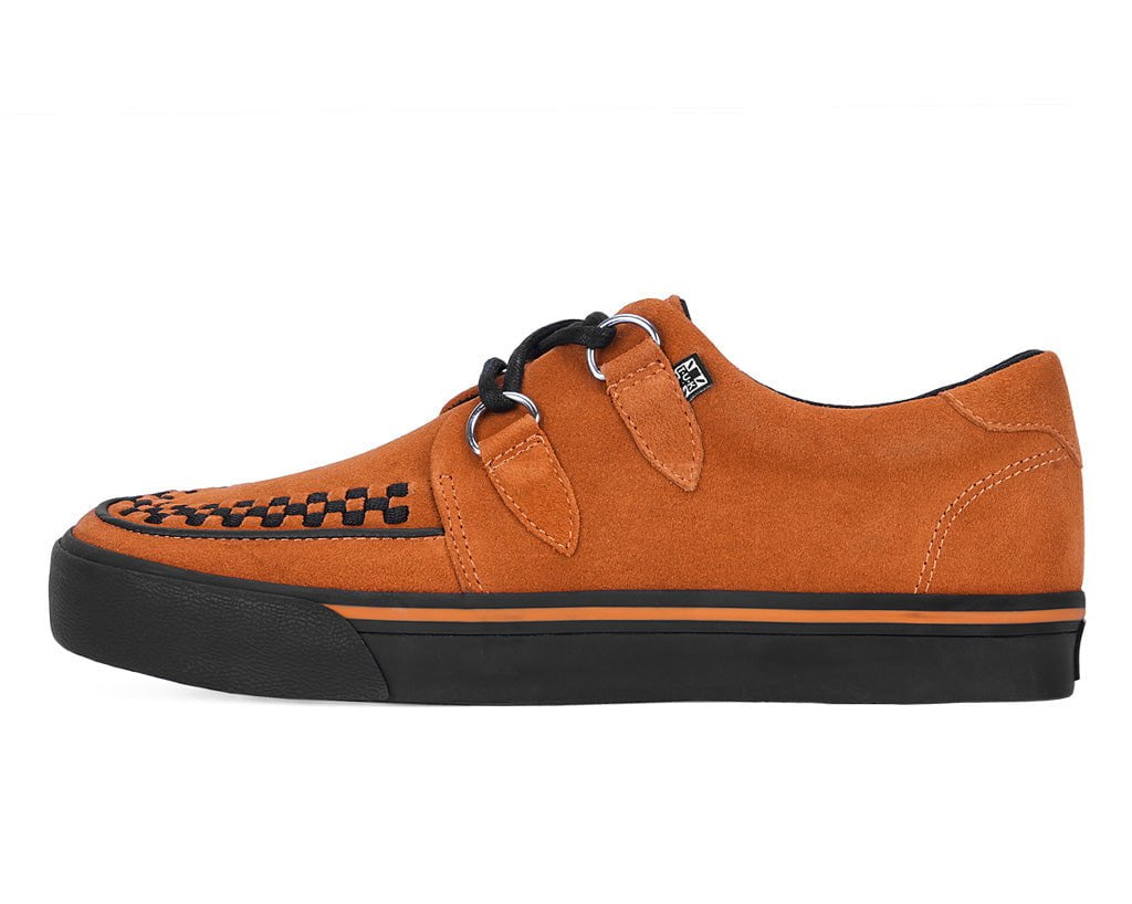 A9852 Burnt Orange Suede 2-Ring VLK Sneaker - T.U.K. Shoes