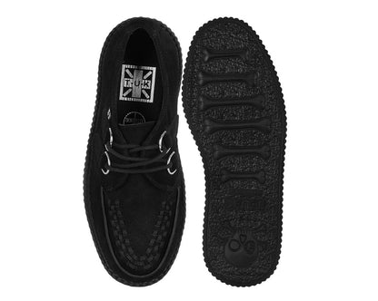 V7757 Black Suede Viva Mondo Creepers - T.U.K. Shoes