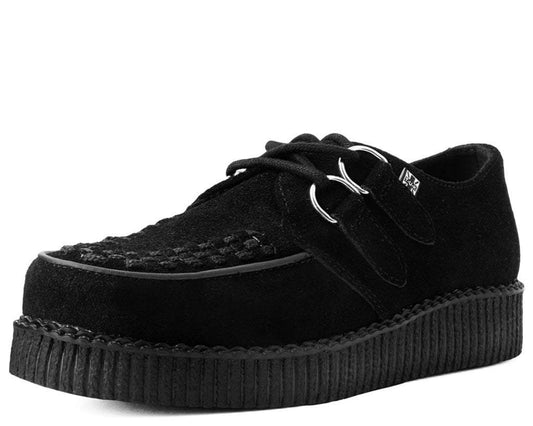 F7270 Black Suede Viva Low Creeper - T.U.K. Shoes