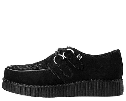 F7270 Black Suede Viva Low Creeper - T.U.K. Shoes