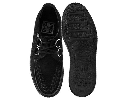 F7270 Black Suede Viva Low Creeper - T.U.K. Shoes
