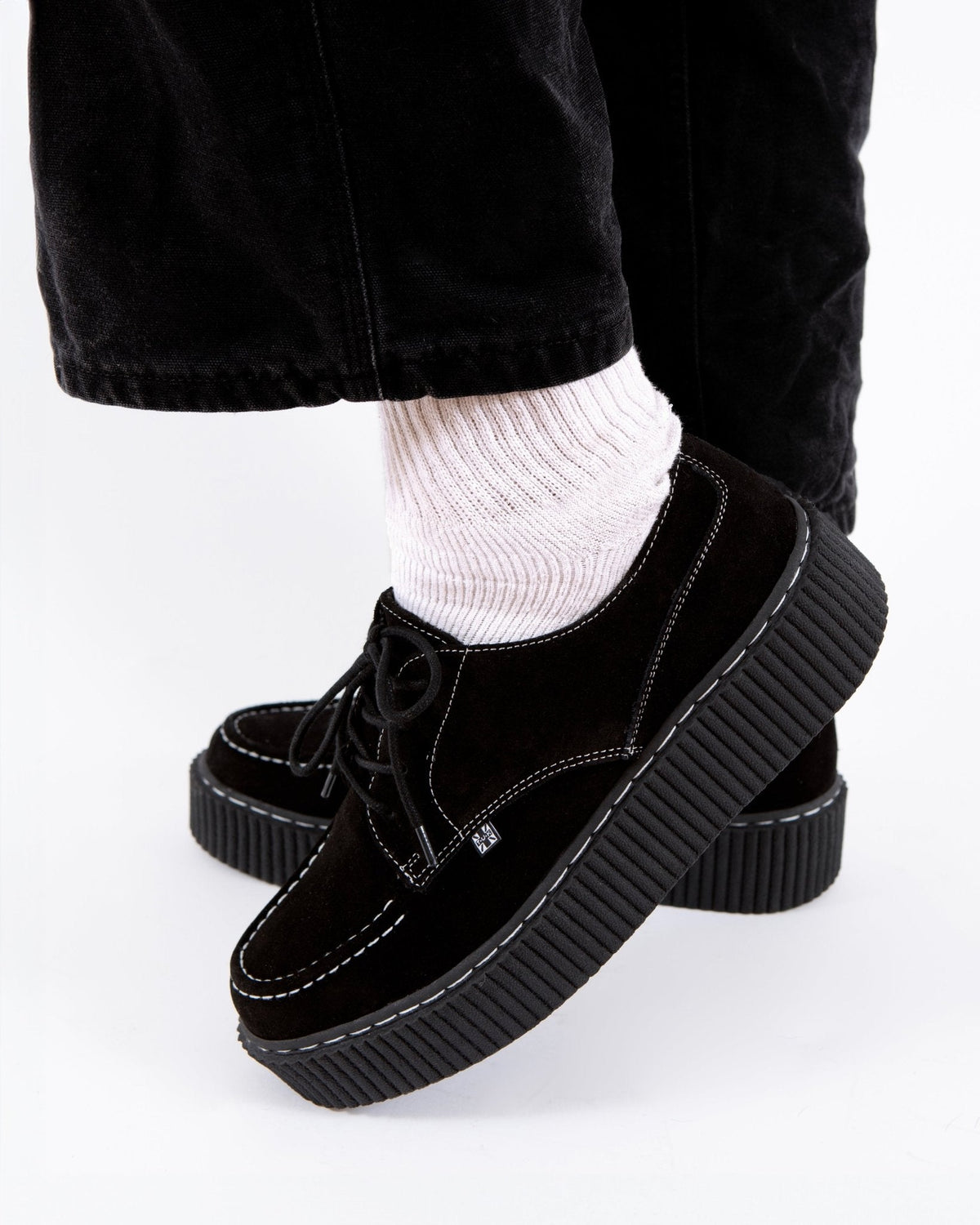 G3392 Black Suede Vintage Mondo Creeper - T.U.K. Shoes