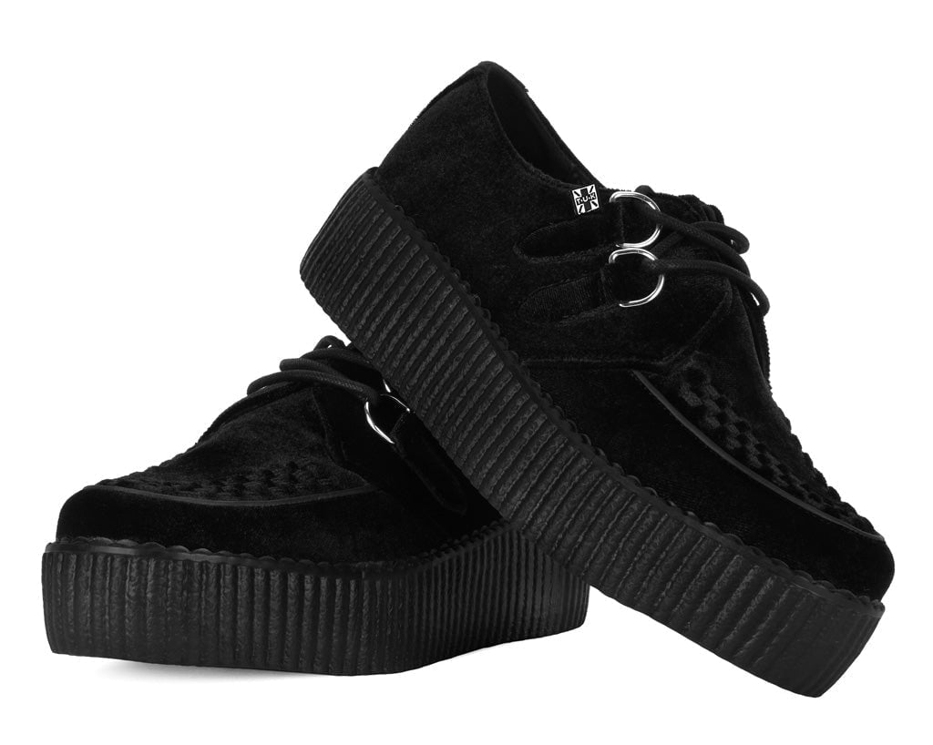 V9492 Black Velvet Viva Mondo Creeper - T.U.K. Shoes