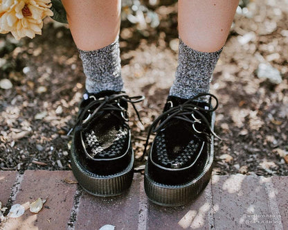 V9492 Black Velvet Viva Mondo Creeper - T.U.K. Shoes