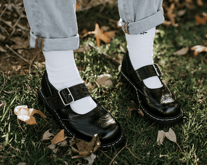 T1002 Brogue Mary Janes - T.U.K. Shoes