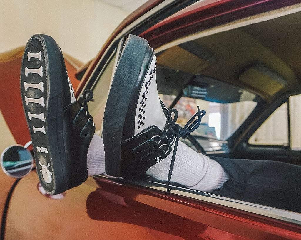 A9180 Black & White D-Ring Sneaker - T.U.K. Shoes