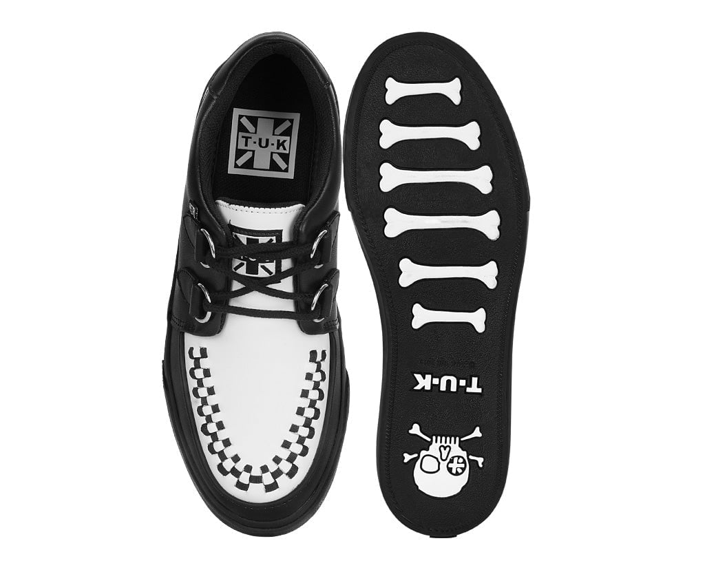 A9180 Black & White D-Ring Sneaker - T.U.K. Shoes
